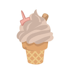 tasty ice cream cup illustration 