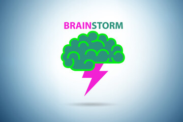 Brainstorming concept as a way of finding solutions