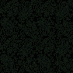 traditional Indian paisley pattern on  background