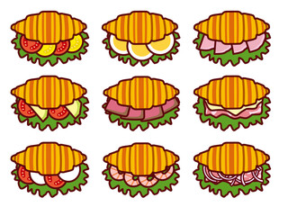 クロワッサンサンド上