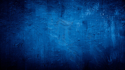 dark blue grungy abstract cement concrete wall texture background
