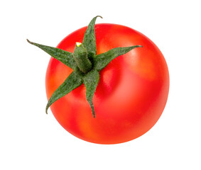 Fresh Tomato isolated on the white background, Red Tomato on white Background PNG file.