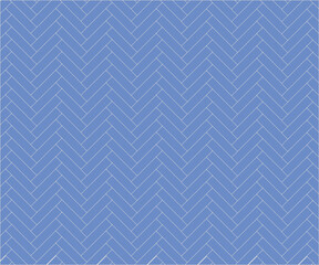Blue block with fishbone motif