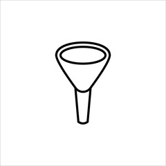 Funnel icon. Flat design style. filter icon vector design illustration