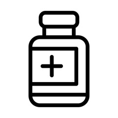 medicine line icon illustration vector graphic