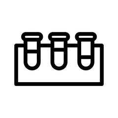 test tube line icon illustration vector graphic