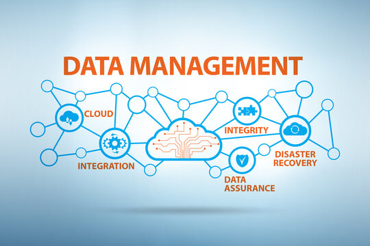 Data management concept business illustration