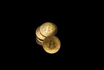 bitcoin black background money