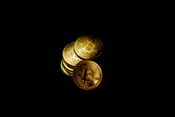 bitcoin black background money