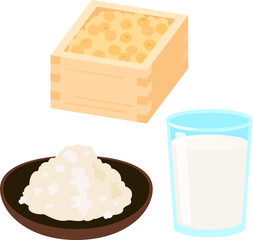 おからと豆乳と大豆