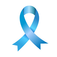 light blue ribbon