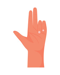 hand human gun signal