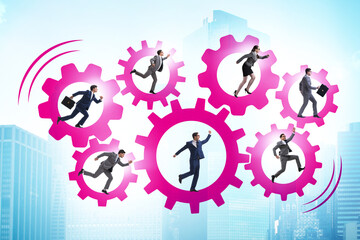 Business people in teamwork concept