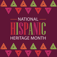 flat national hispanic heritage month celebrate