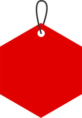 Red Label Price Tag Template