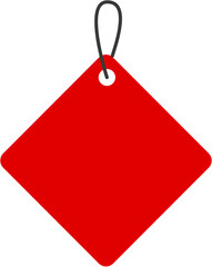 Red Label Price Tag Template