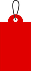 Red Label Price Tag Template