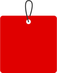 Red Label Price Tag Template