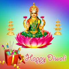 Obraz premium Diwali, the festival of lights is indeed the most awaited and the most celebrated festivals of India. People in every nook and cranny of the country welcome the festival with enthusiastic gestures. Th