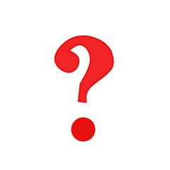 red question mark