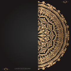 Luxury ornamental mandala background design template