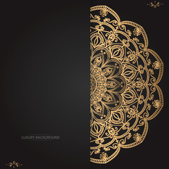 Luxury ornamental mandala background design template
