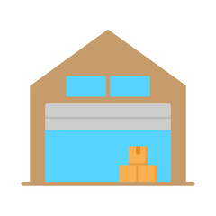 Logistic Warehouse Icon