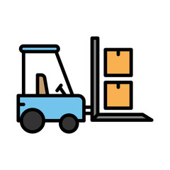 Forklift Vehicle Icon