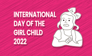 international girls day - Text, Characters and Background