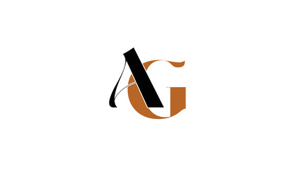 AG, GA, A, G  Letter Logo Monogram 
