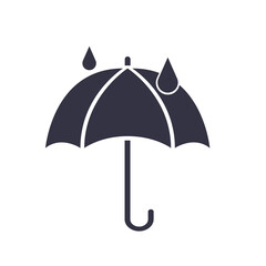 Umbrella rain icon. With forecast, climate and meteorology icons. Vector illustration