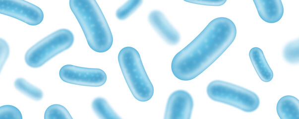 Micro probiotic microorganism, science background. Medicine and treatment.	