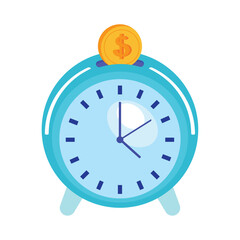 alarm clock with coin