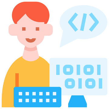 Programer man icon symbol element