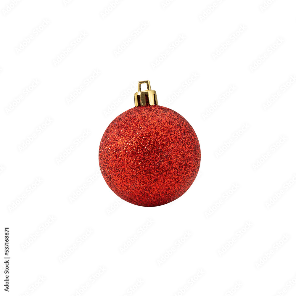 Wall mural christmas ball decoration cutout, png file.