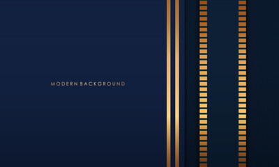 Abstract blue and gold luxury background