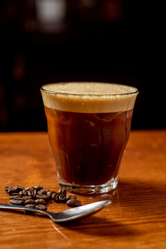 Carajillo, caf&eacute; tradicional espa&ntilde;ol con brandy, whisky, co&ntilde;ac o ron