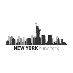 New York City silhouette vector