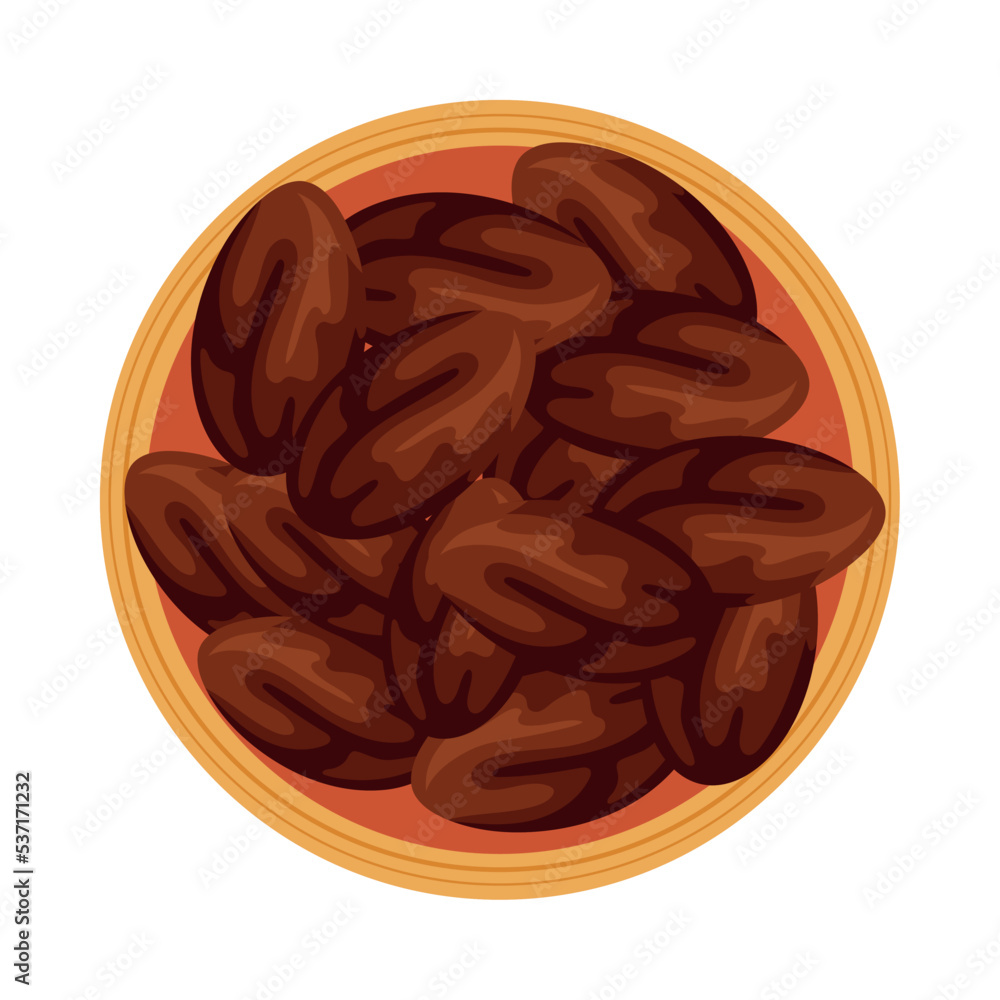 Wall mural dried fruits muslim food