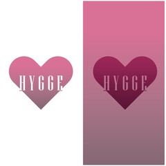 creative hygge logo vector template design