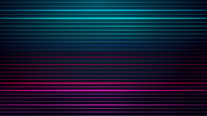 Abstract Futuristic Red Bluish Green Horizontal Light Streaks Glowing Straight Lines Background