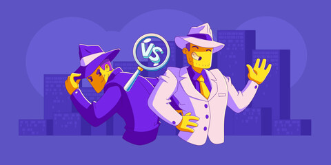 Black vs white hat seo, search engine optimization ways and algorithms to improve marketing rankings. Digital concept with contemporary characters, web analytics, Cartoon linear vector illustration