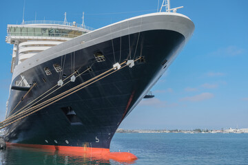 HAL cruiseship or cruise ship liner Noordam San Diego terminal for Mexican Riviera cruising with...