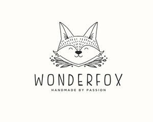 Cute Fox Logo Animal Logo Template