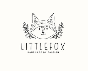 Cute Fox Logo Animal Logo Template