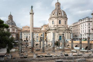 Fototapeta na wymiar Rome, archaeological city.