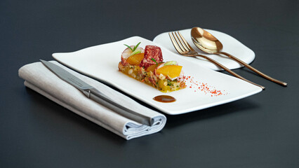 assiette gastronomique homard