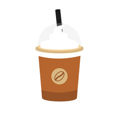 Illustration graphic of ice coffee. Perfect for banner coffee, social media coffee, etc.