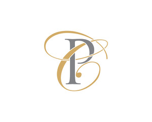 Letter P and C Logo Icon 001