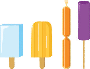 アイスキャンディーのイラスト